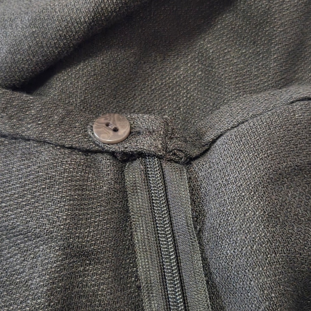 Eileen Fisher‎ Espresso Brown Italian Linen Blend Midi A-Line Skirt Womens Small - Picture 5 of 10